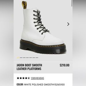 Doc Martens AirWair Jadon platform - Smooth White Leather